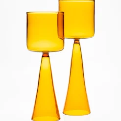 Set Of 4 Ambre Dolce Vita Wine Glasses