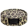 Set of 6 Animalier Leather Coasters