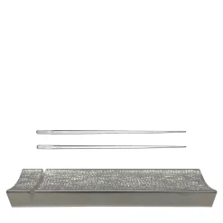 Set of 2 Aria Silver Chopsticks and New York Rest