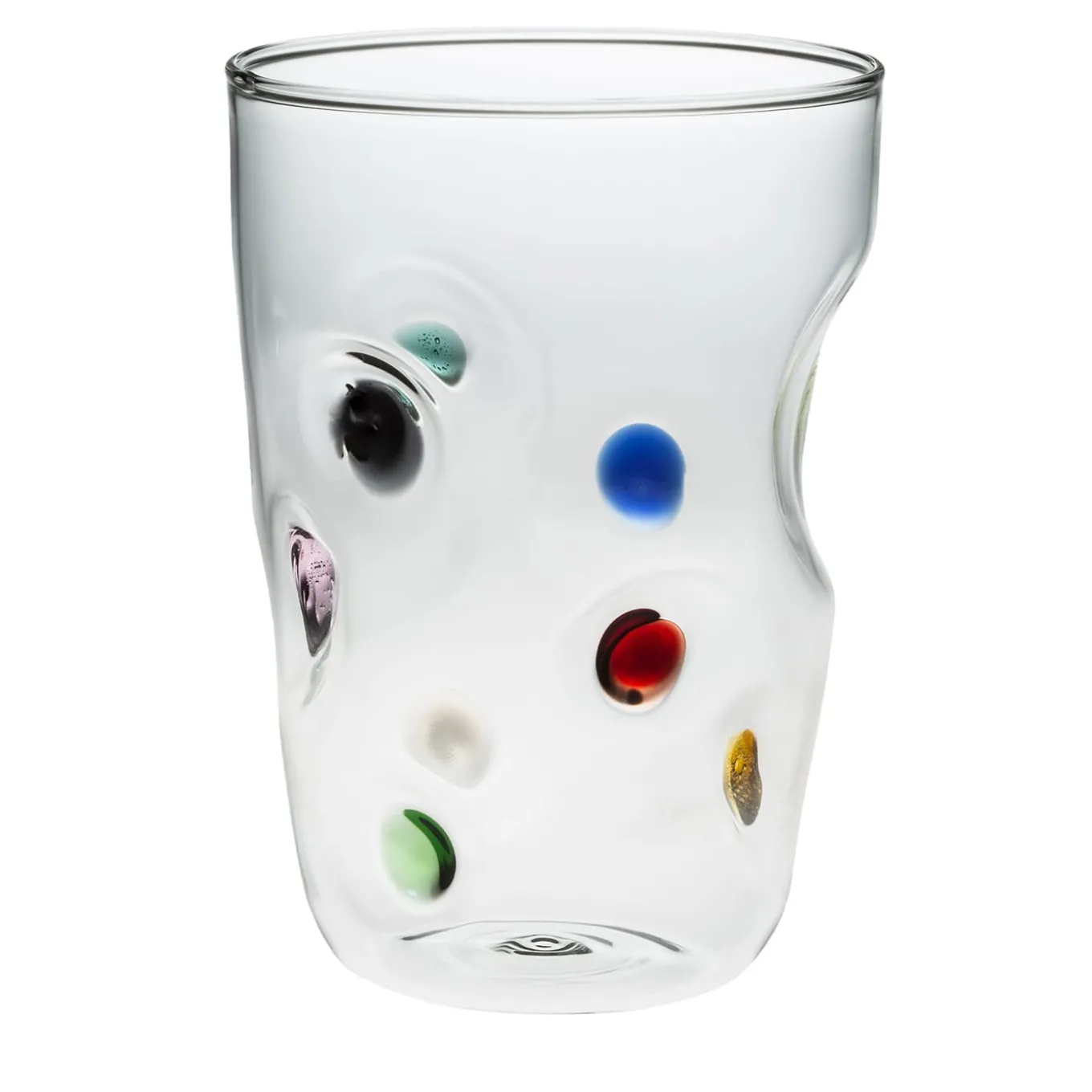 Set of 4 Arlecchino Colored Cocktail Glasses