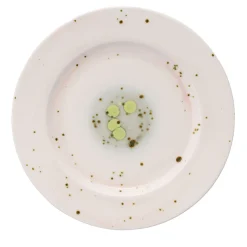 Set of 2 Autumn Pink Dinner Rim Plates