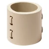 Set of 4 Barcellona Ivory Leather Napkin Rings