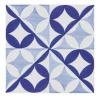 Set of 25 Bauhaus Blue Type 4 Tiles