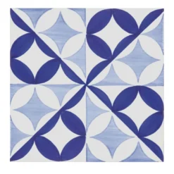 Set of 25 Bauhaus Blue Type 4 Tiles