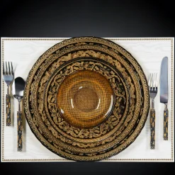 Set of 2 Black & Gold Bowls