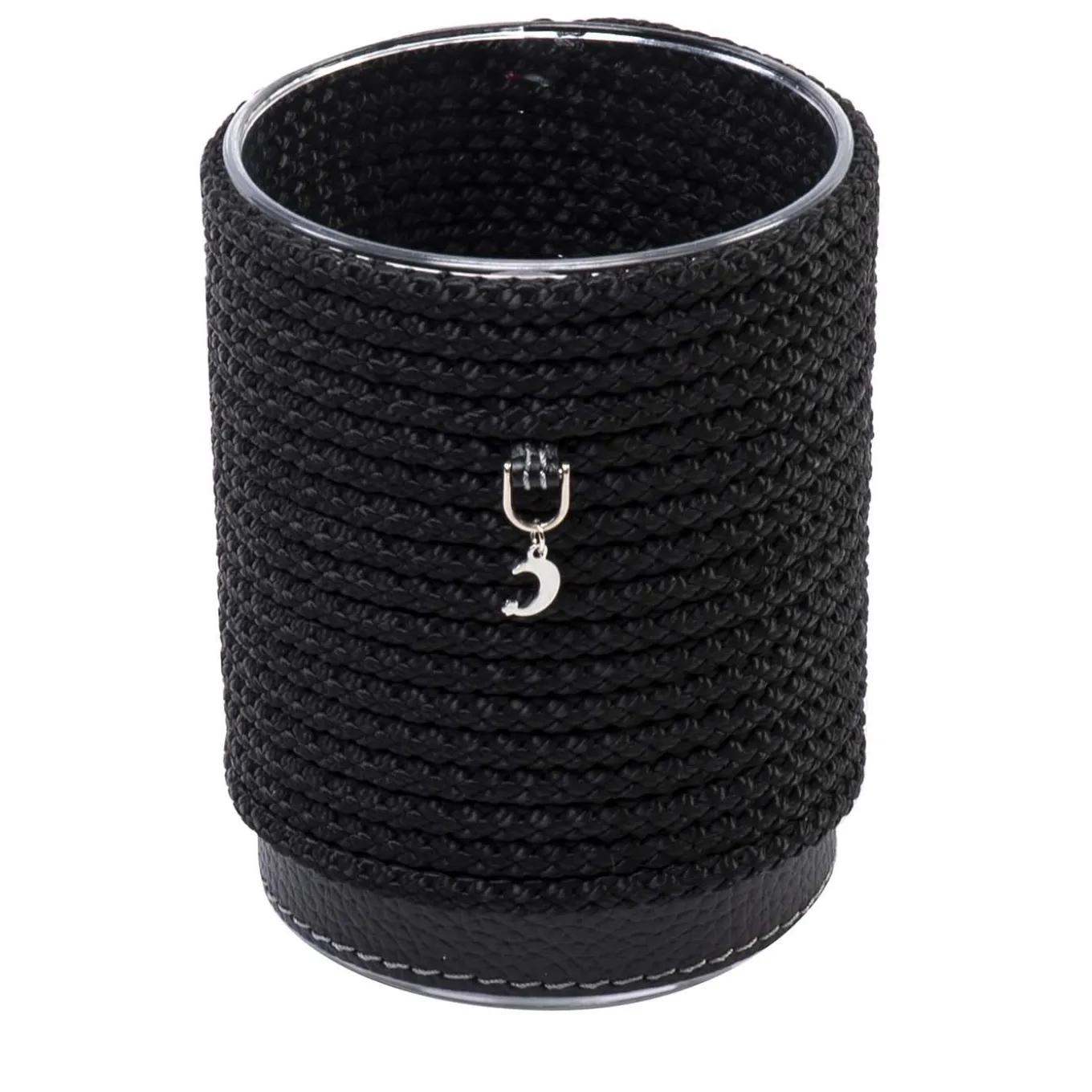 Set of 2 Black Tall Flatware Holder