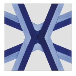 Set of 25 Blue Bauhaus Type 7 Tiles