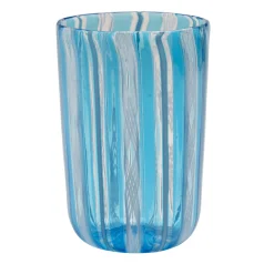 Set of 6 Blue Filigree Glasses