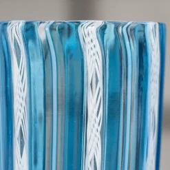 Set of 6 Blue Filigree Glasses