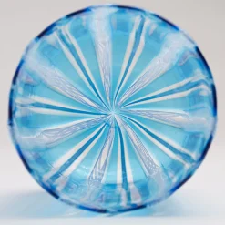 Set of 6 Blue Filigree Glasses