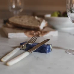 Set of 4 Blue Marble Cutlery Rest