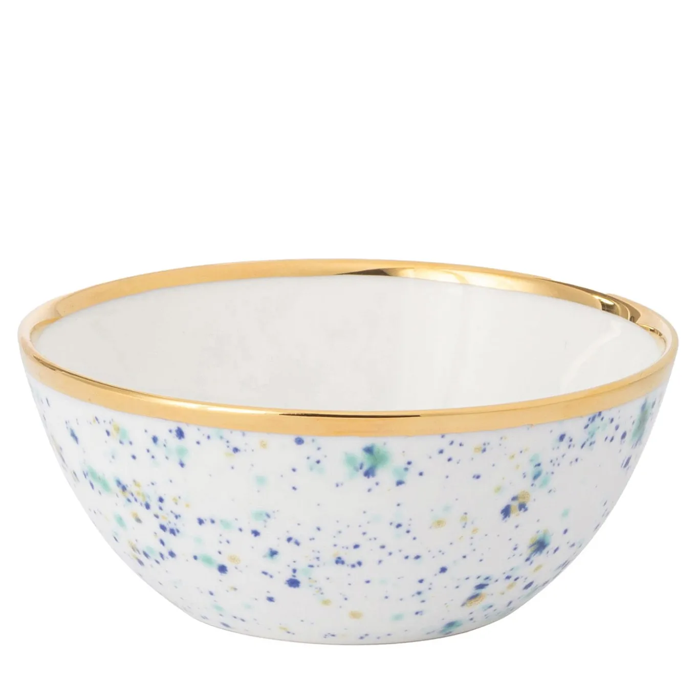 Set of 2 Blue Marble White Bowls