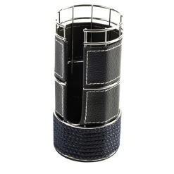 Set of 2 Blue Metal Holder for Plastic Cups