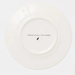 set of 2 Blue Summer dessert plates #1