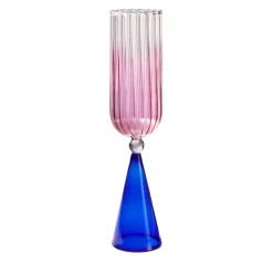 Set of 2 CALYPSO BLUE-PINK FLUTES