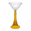 Set of 2 Campanula amber Cocktail Glasses