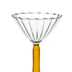 Set of 2 Campanula amber Cocktail Glasses