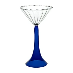 Set of 2 Campanula Blue Cocktail Glasses