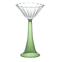 Set of 2 Campanula Green Cocktail Glasses