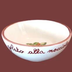 Set of 6 Ceramic Hazelnut Ice-Cream Bowls