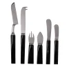 Set of 6 Cheese Flatware with Horn Handles