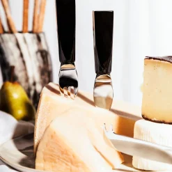 Set of 6 Cheese Flatware with Horn Handles