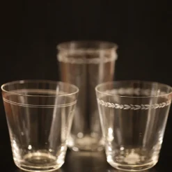 Set of 3 Cibrario Crystal Glasses
