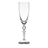 Set of 6 Collier Crystal Flutes