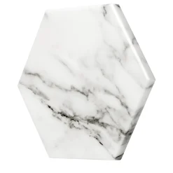 Set of 2 Convivio Coasters in White Marble