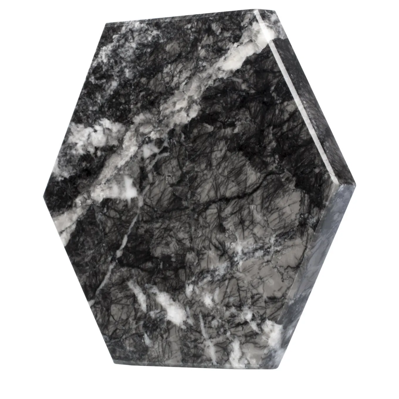 Set of 2 Convivio Coasters in Grigio Carnico Marble