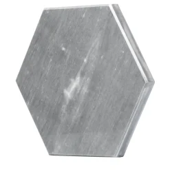 Set of 2 Convivio Coasters in Grey Bardiglio Marble