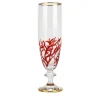 Set of 6 Coral Flutes