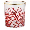 Set of 6 Coral Water Glasses