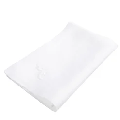 Set of 4 Decoro Embroidered White Napkins