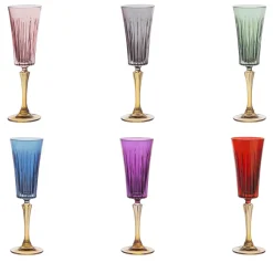 Set of 6 Domina Champagne Chalices