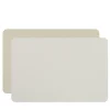 Set of 2 Double-sided Panna Cotta And White Leather Placemats #2
