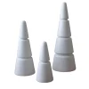 Set of 3 Extra White Carrara Marble Christmas Trees