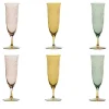 Set of 6 Fluted Champagne Glasses