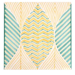 Set of 4 Foglie Collection Tiles Summer By Giuseppe Cicalese