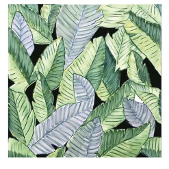 Set of 4 Forest Black Tiles Verde Verticale Collection