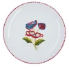 Set of 4 Gioia Red Ceramic Dessert Plates