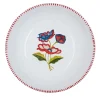 Set of 4 Gioia Red Ceramic Soup Plates