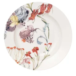 Set of 2 Grandma's Garden Soup Plates