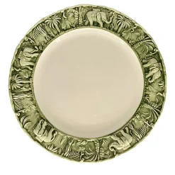 Set of 2 Green La Menagerie Ottomane Charger Plates
