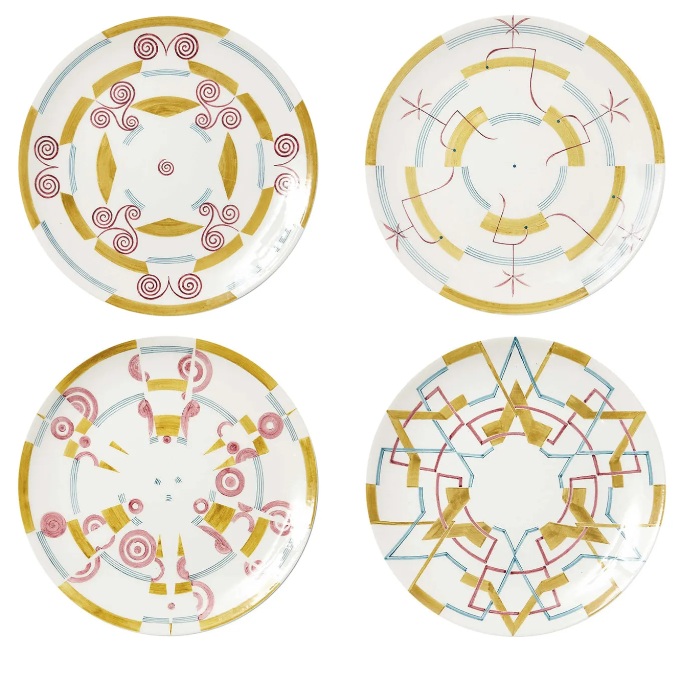 Set of 4 Gymmetria Dinner Plate #1