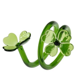 Set of 6 Handcrafted Glass Napkin Rings