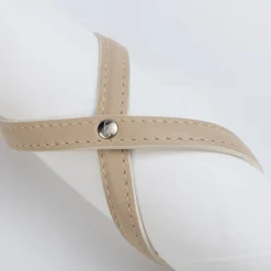 Set of 2 Heathcliff Cappuccino Beige and Luna White Napkin Holders