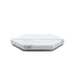 Set of 4 Hexagonal White Coasters