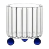 Set of 2 High Spirits Blue Lowball Glasses