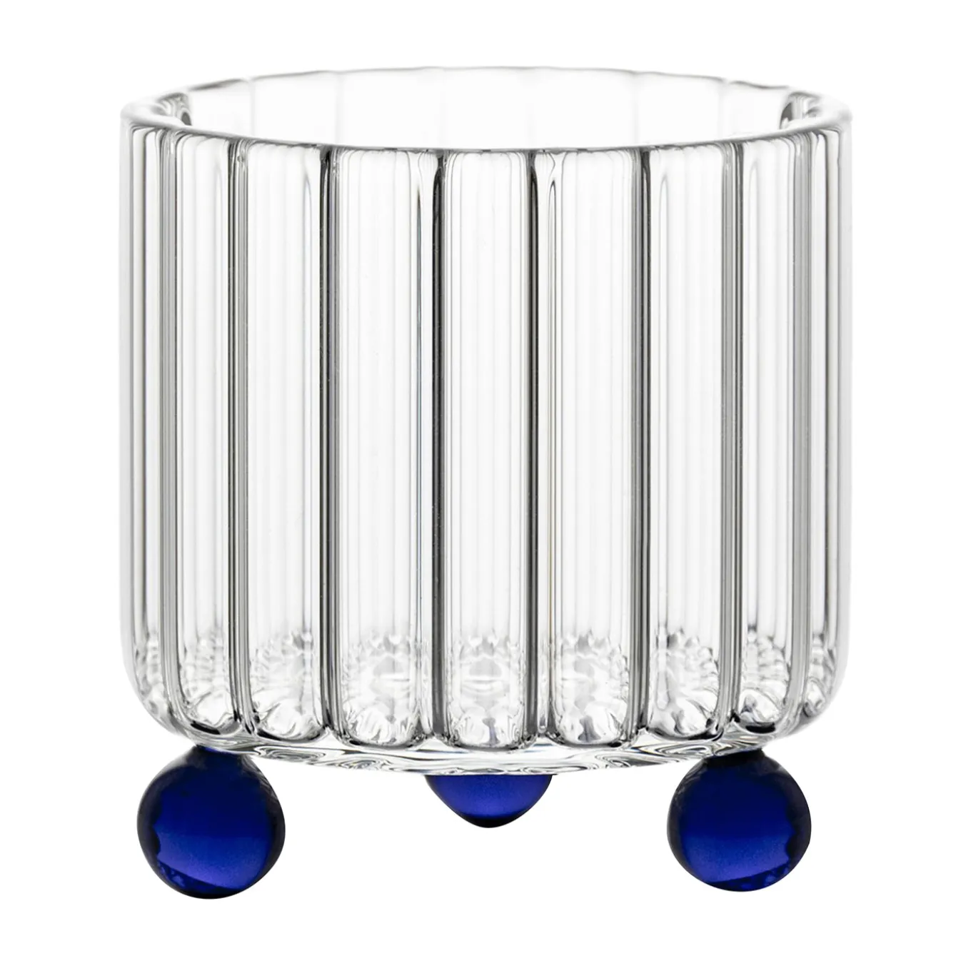 Set of 2 High Spirits Blue Lowball Glasses